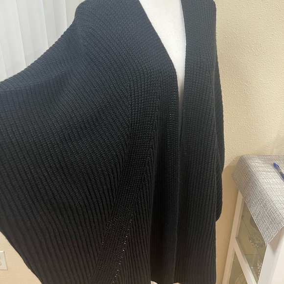 BLACK CARDIGAN SIZE M./L . Crochet style. - Picture 6 of 12